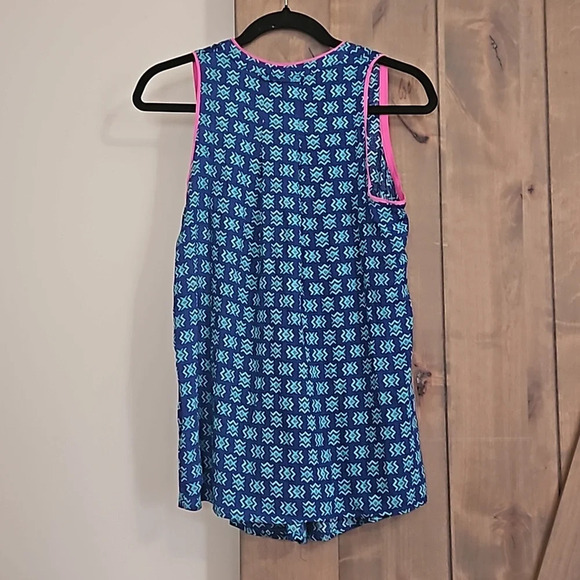 Anthropologie Maeve sleeveless Rayon print button up blouse. Size 2 - Picture 6 of 7